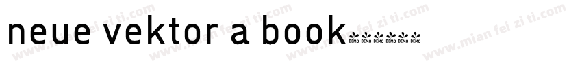 neue vektor a book字体转换